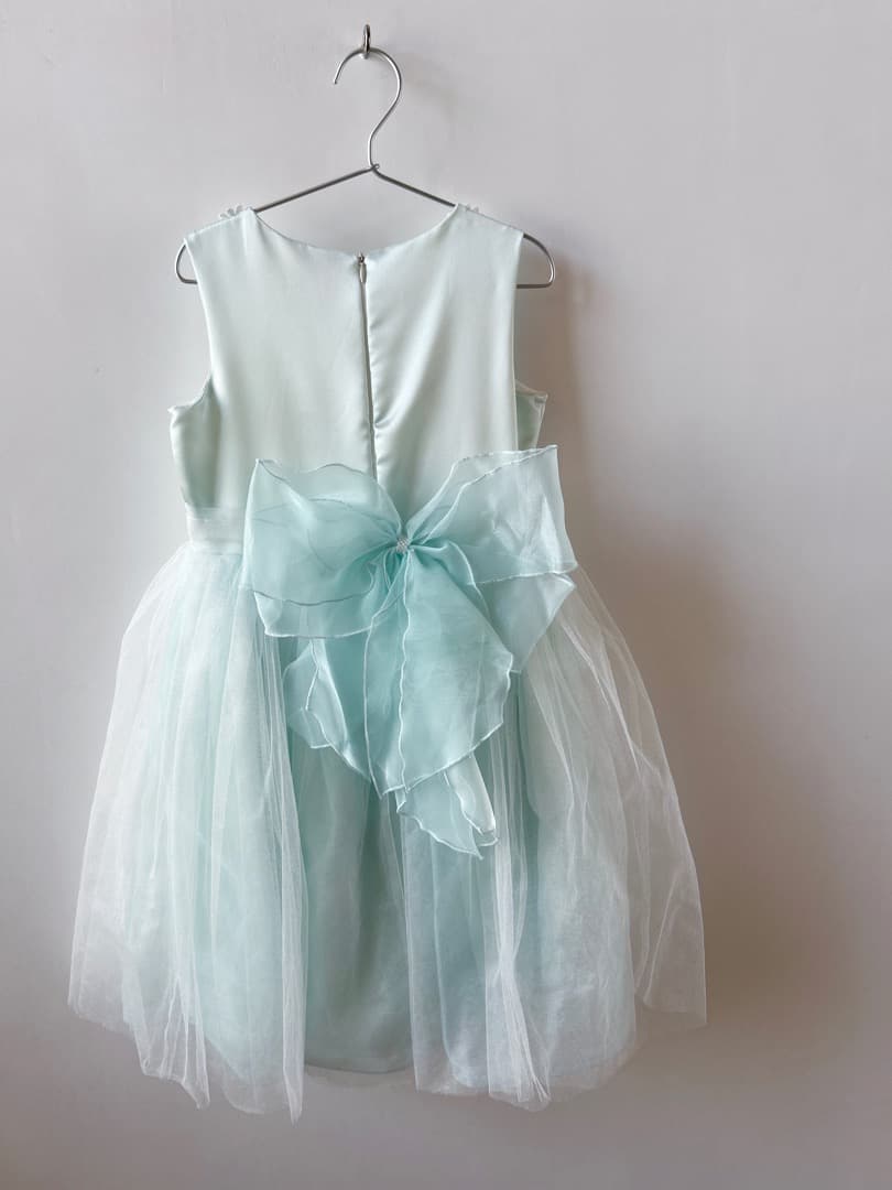 DRESCCO ミントフラワーレースドレス＆ヘッドアクセサリー