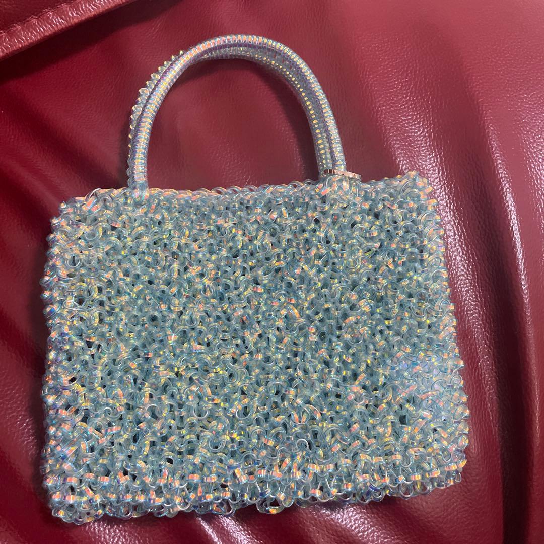 アンテプリマ ワイヤーバッグ スタンダード ハンドバッグ グリーン