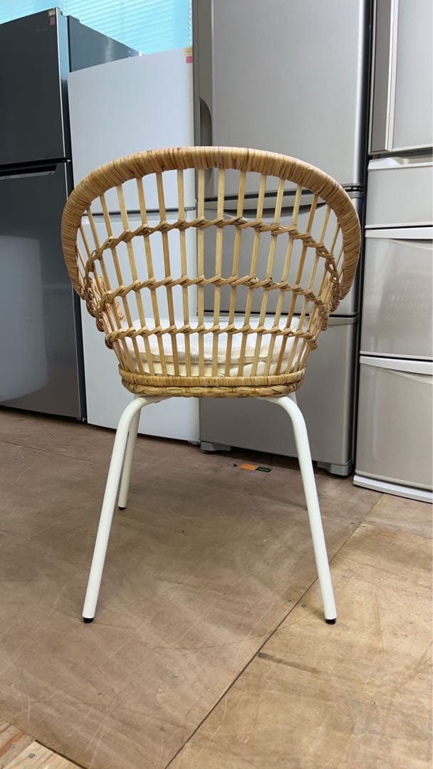 IKEA ニルソーヴェ チェア ダイニングチェア 籐の椅子 クッション