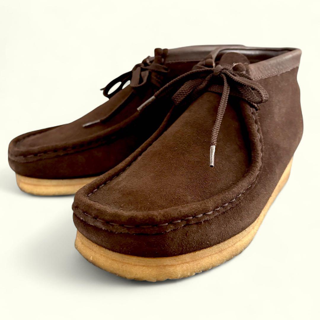 クラークス ワラビー レザーブーツ スウェードシューズ 極美品 【UK7.5G】