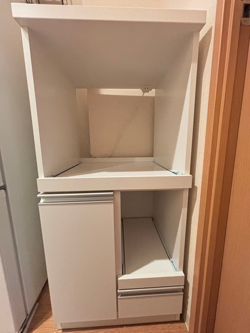 【送料込み】レンジボード　食器棚　一人暮らし　コンパクト　完成品　タンスのゲン