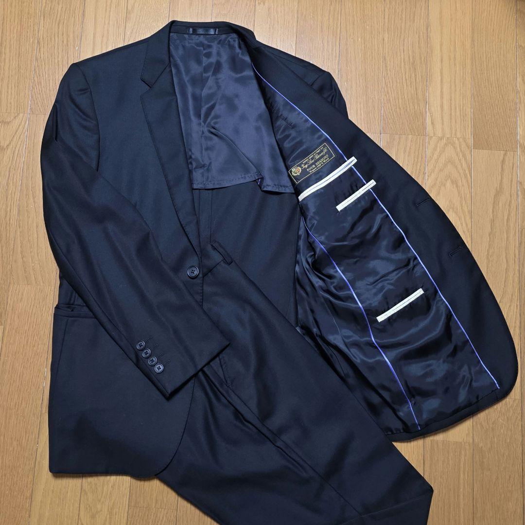 美品 Paul Smith ロロピアーナ セットアップスーツ ブラックM2