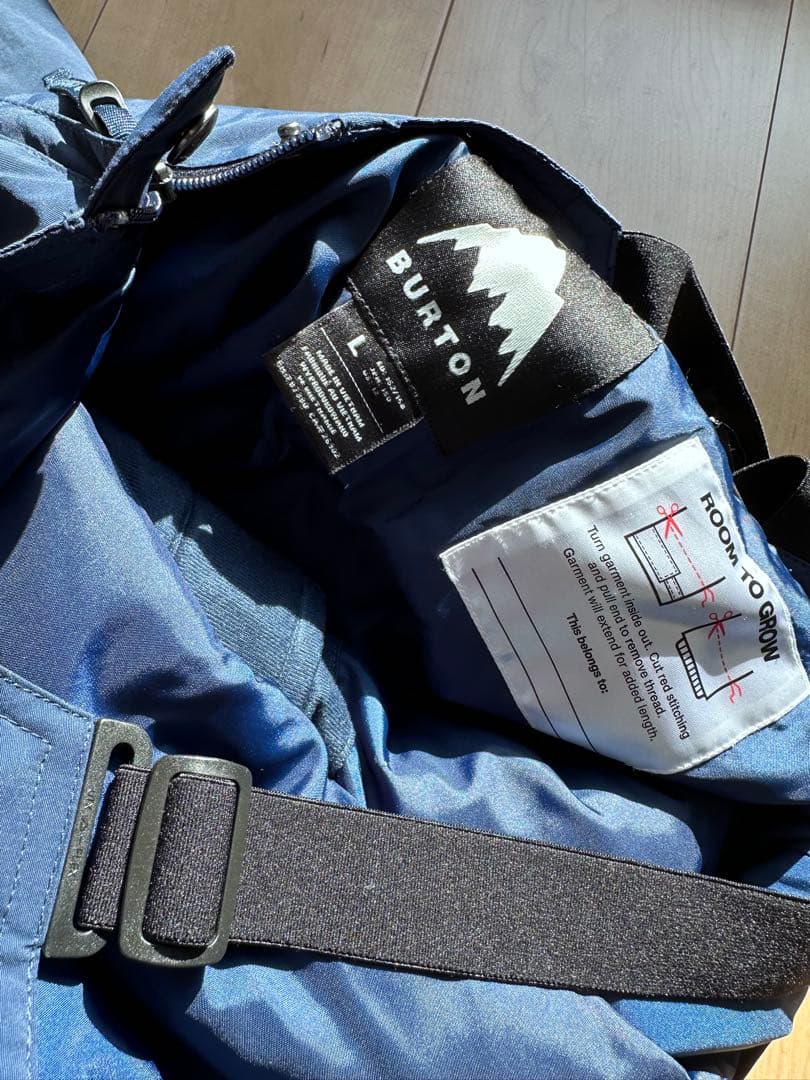 専用です。BURTON スノーボード　ビブパンツLサイズネイビー