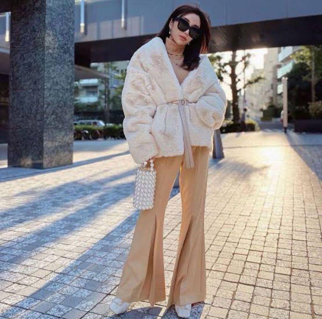 2WAY ムートンコート　ファーコート　eimy