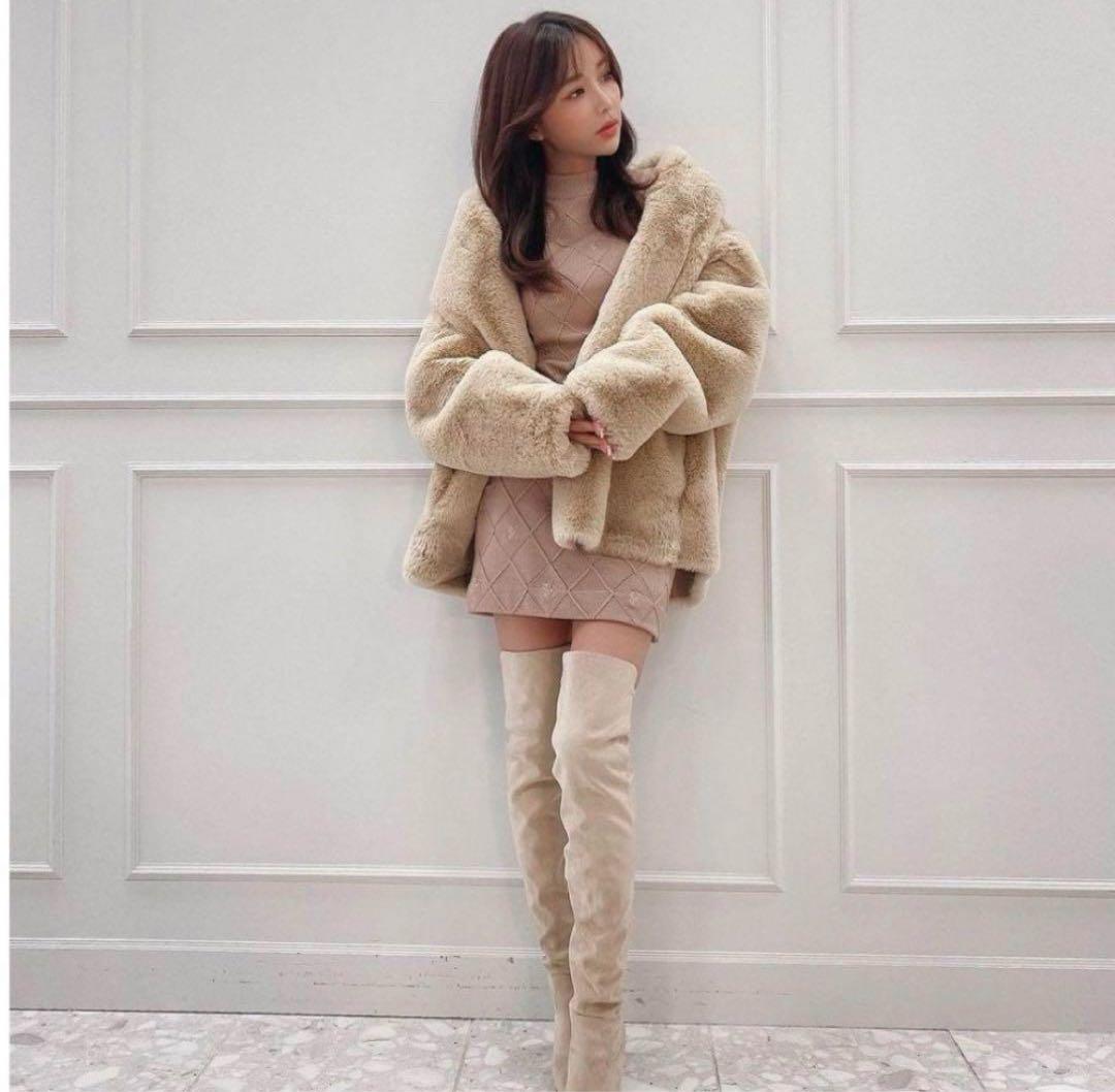 2WAY ムートンコート　ファーコート　eimy