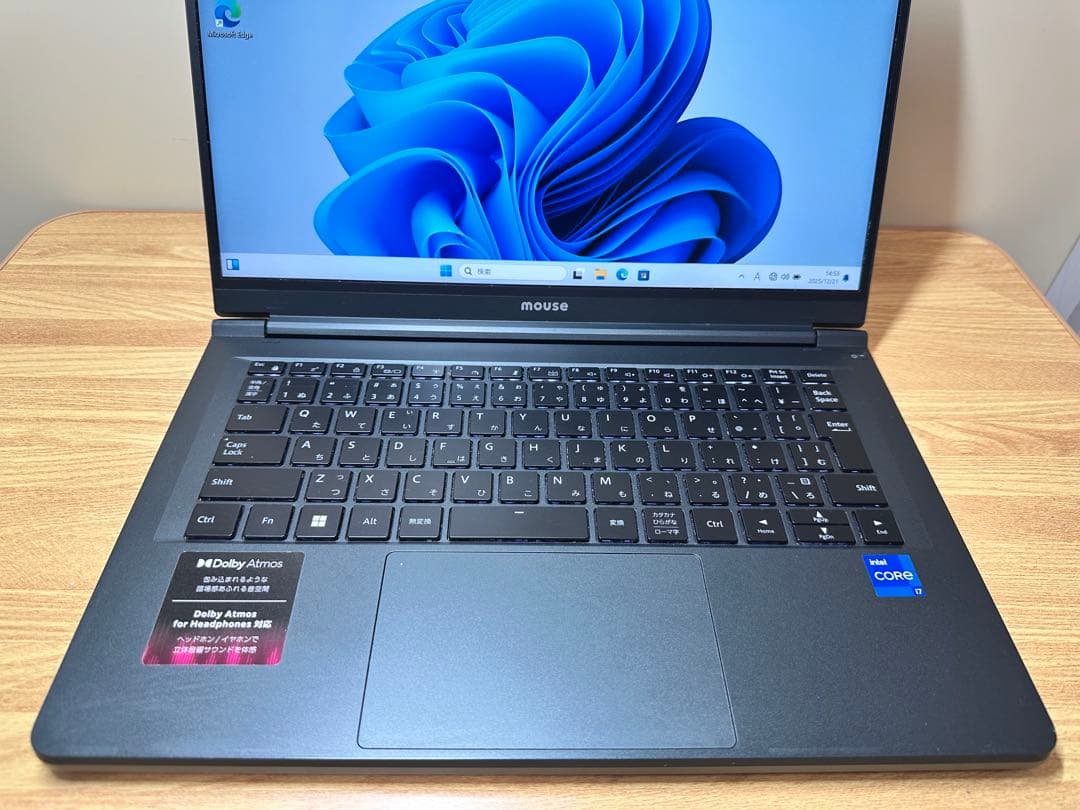 Mouse ノートPC i7 gen12, 16/512, サクサク動く