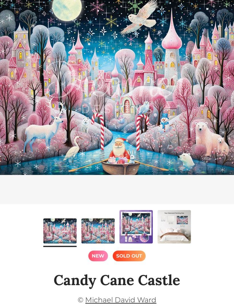 ドリーマーデザイン　CandyCaneCastle　#ダイヤモンドアートクラブ