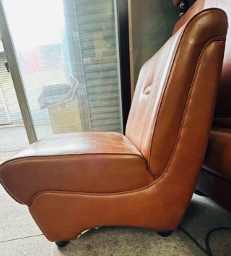 中古美品 シングル品本革業務ソファー 光製作所 8個セット