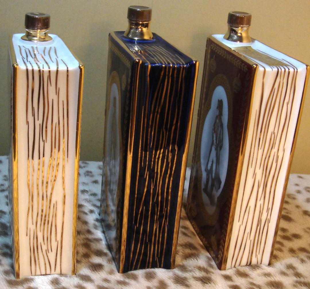 イ*ゴ様 未開栓★ナポレオン ブック３本 （総重量3700g）陶器ボトル★CAM