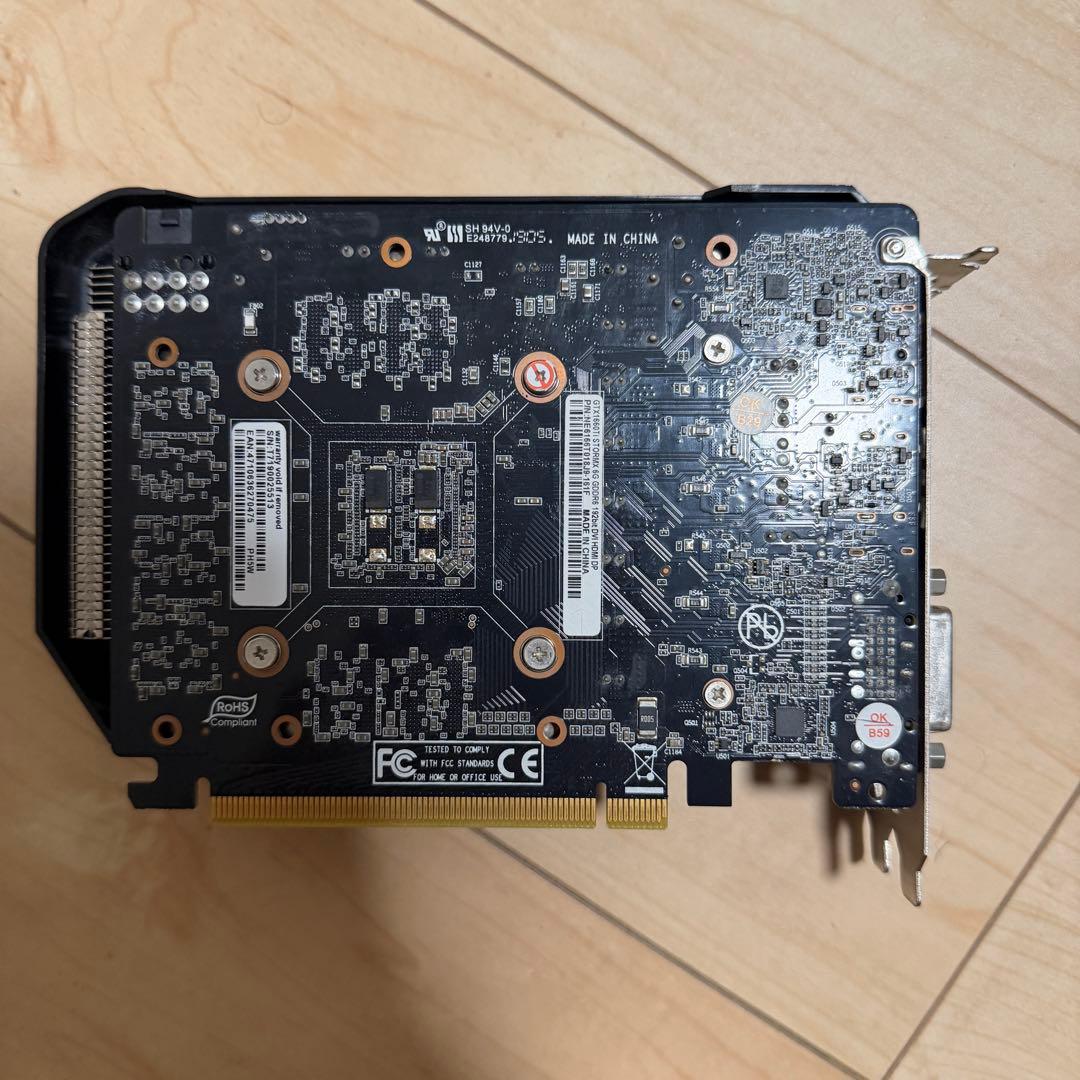 [ 風〜　]PALIT GEFORCE GTX 1660ti 6GB