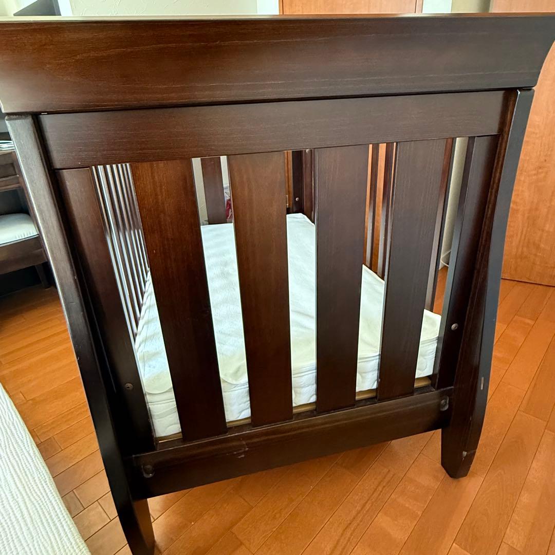 Boori ブーリ スレイ ベビーベッド 純正マットレス+付属品つき