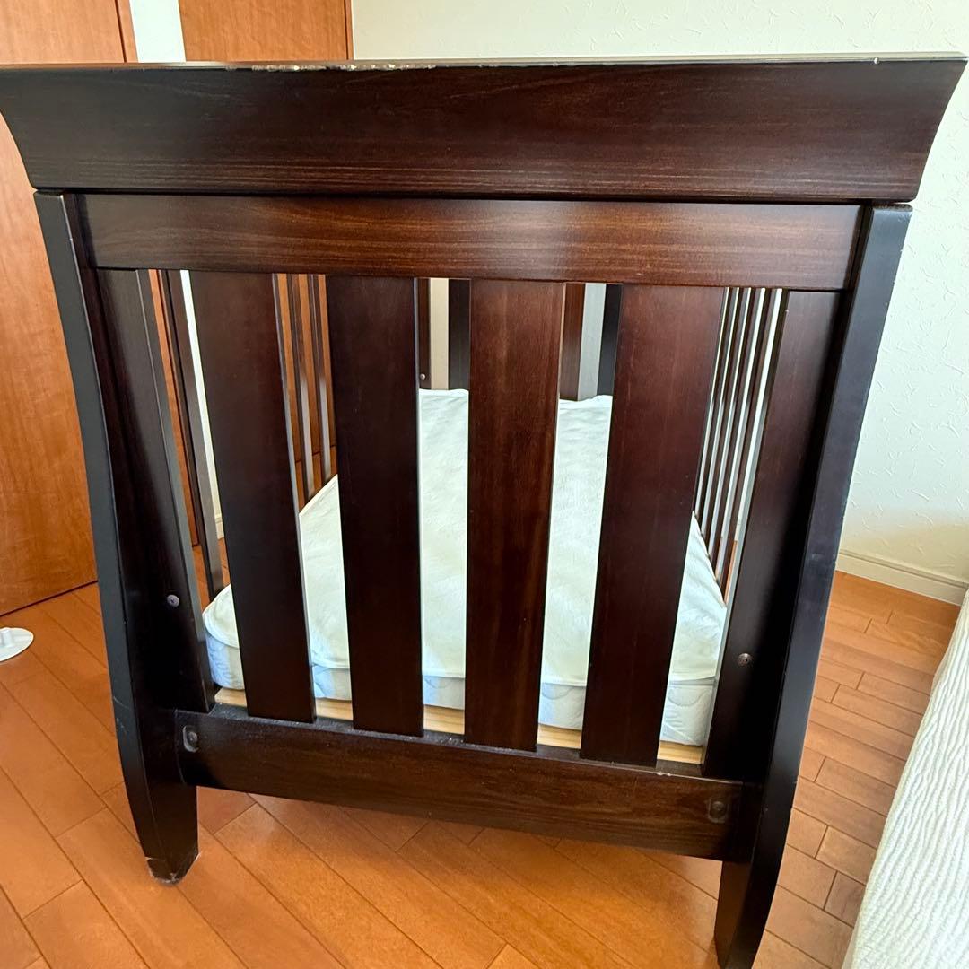 Boori ブーリ スレイ ベビーベッド 純正マットレス+付属品つき