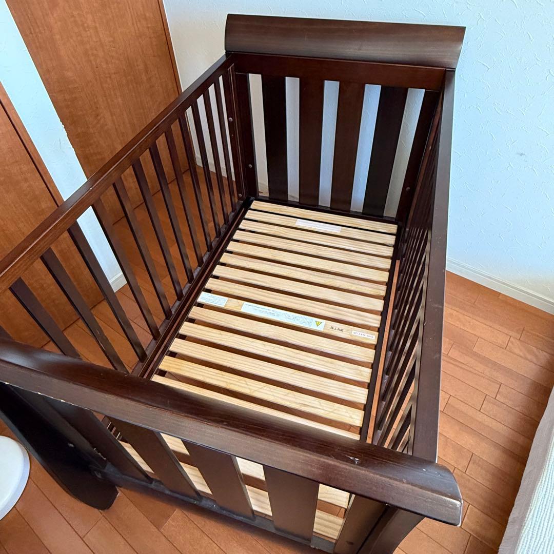 Boori ブーリ スレイ ベビーベッド 純正マットレス+付属品つき