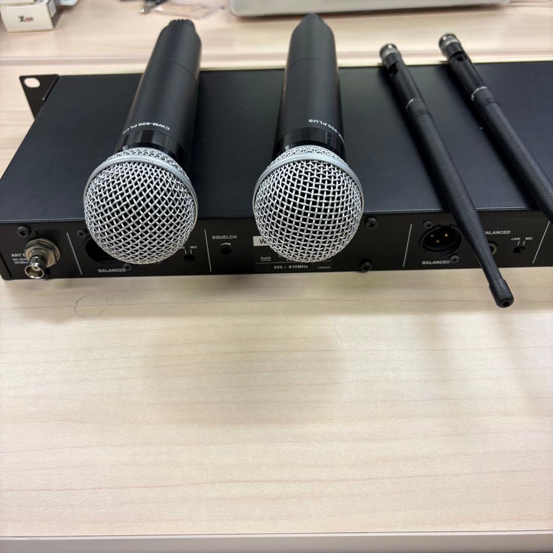 CWR-802 ワイヤレスマイクシステム 2本セット