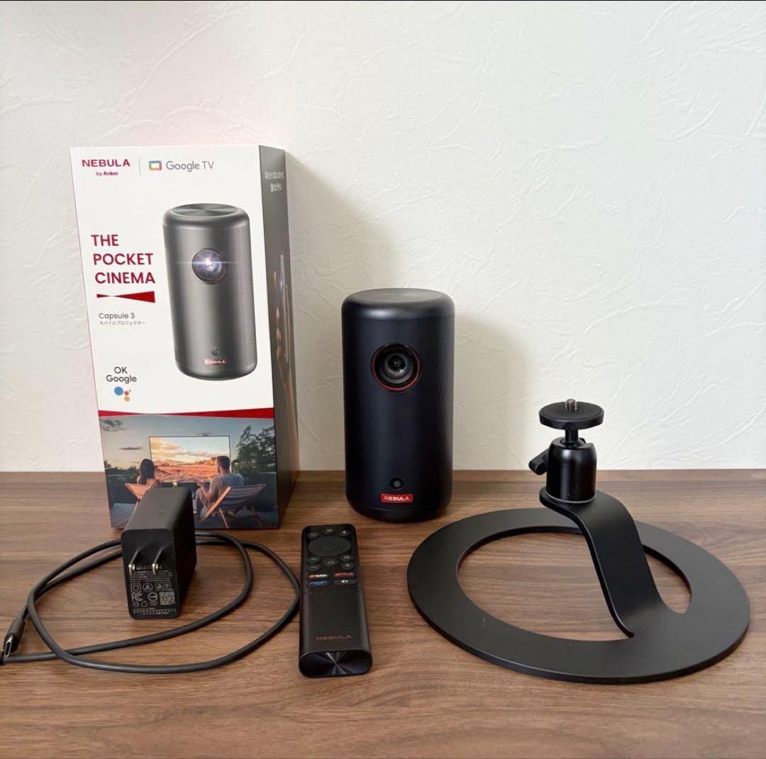 【極美品】Anker Nebula Capsule 3 Google tv 搭載