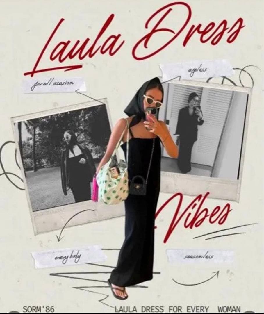 sorm86 ラウラドレス　サイズSM 新品未使用 ブラック