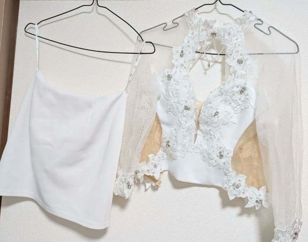 AngelR♡セットアップ花柄刺繍ドレス