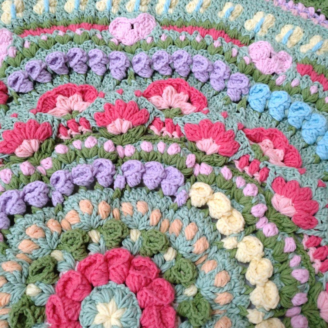 ミュゲ様オーダー専用 フラワーガーデンマンダラブランケット