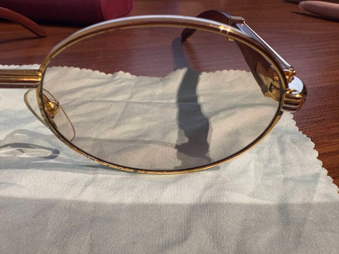 cartier カルティエ ジベルニ サングラス ウッド 140b 53■22