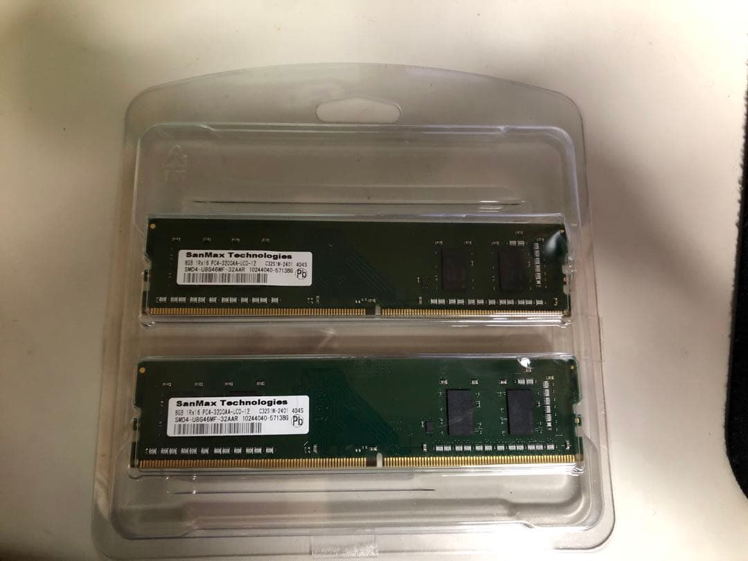 SanMax DDR4-3200 16GB (8GB×2枚) 動作確認済