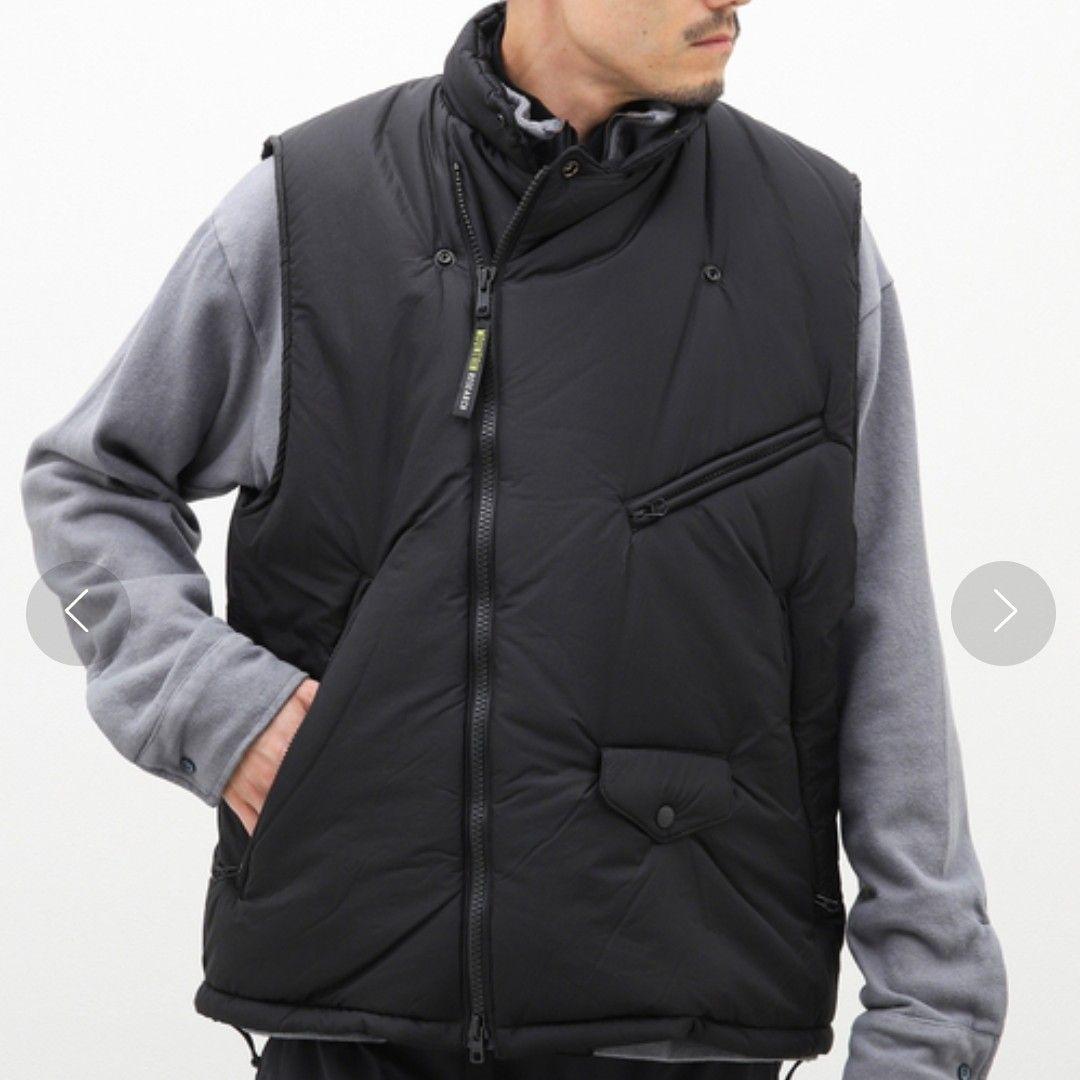 【クリーニング済/美品】マウンテンリサーチ　ダウンベスト　メンズL　黒