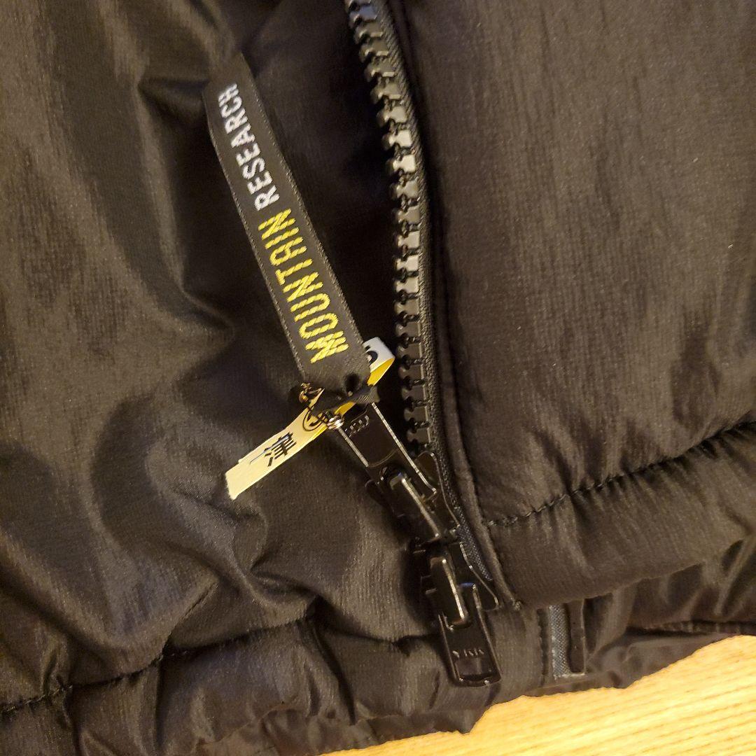 【クリーニング済/美品】マウンテンリサーチ　ダウンベスト　メンズL　黒