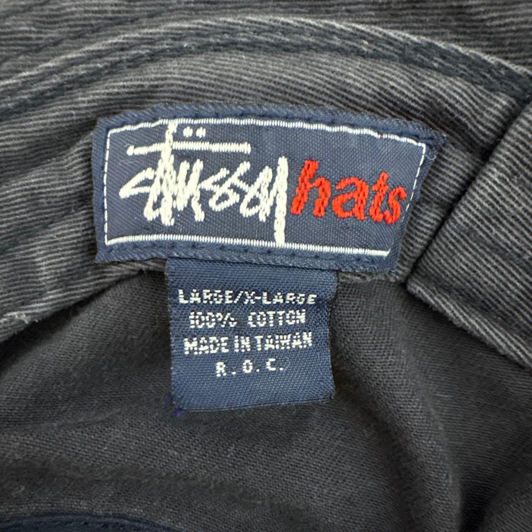 90s old stussy バケットハット　紺タグ