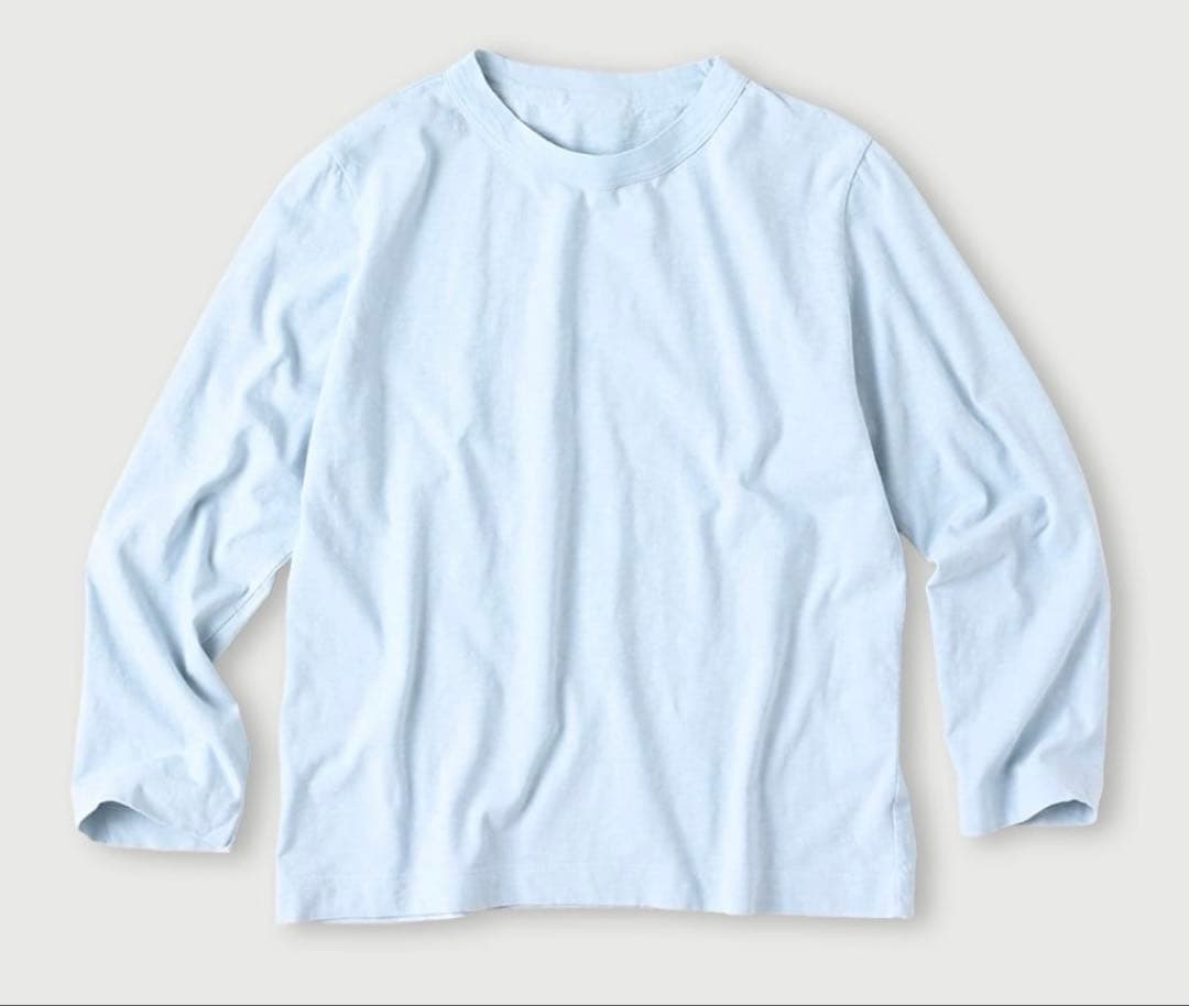 【新品】天竺の四角Tシャツ(浅葱)