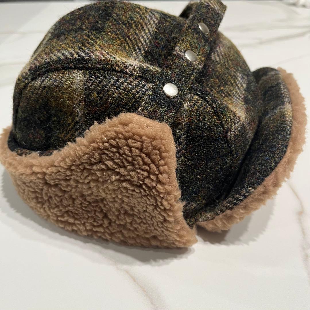 H.W.Dog&Co.フライトキャップ ハリスツイード