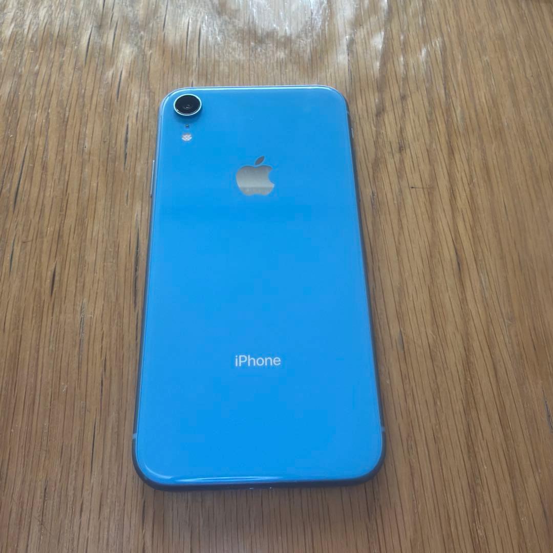 iPhone XR 256 GB ブルー SIMフリー　半年前にバッテリー交換