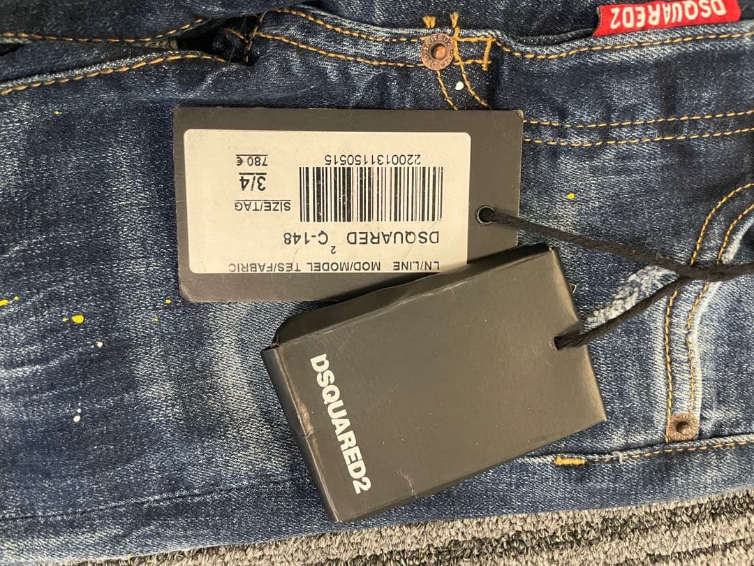 DSQUARED2 ダメージ加工デニムパンツ 34