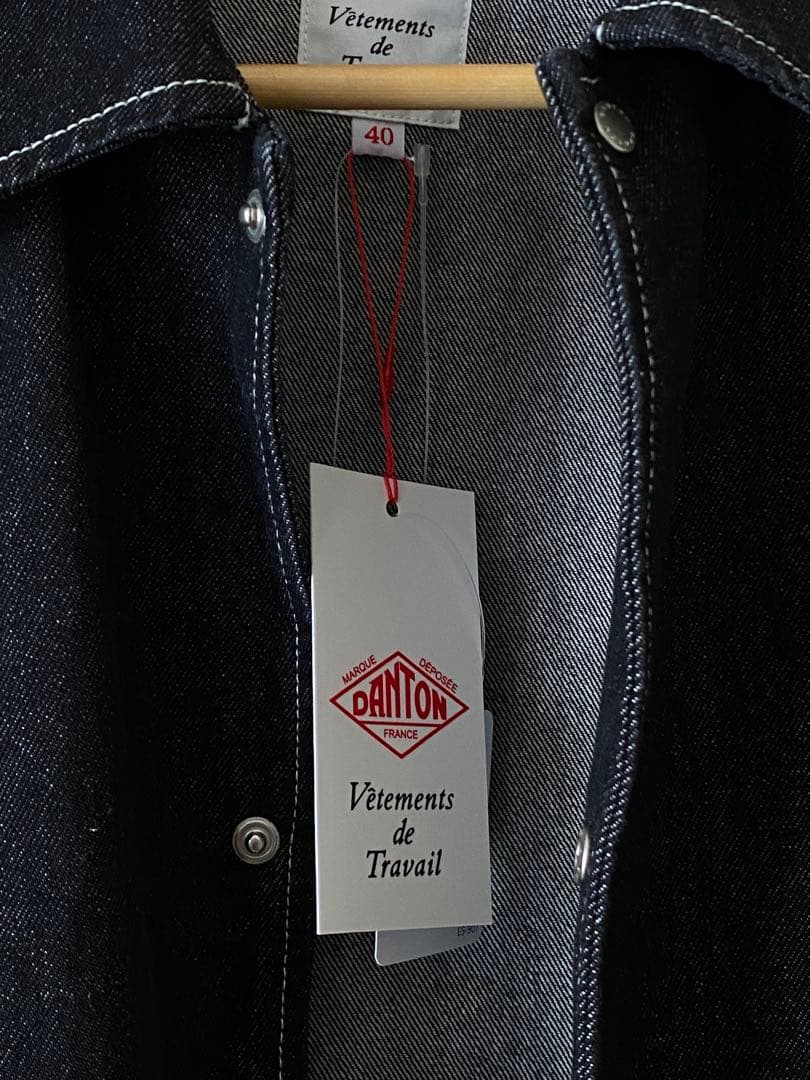 セール❗️新品DANTON カバーオール デニムジャケット メンズ40M