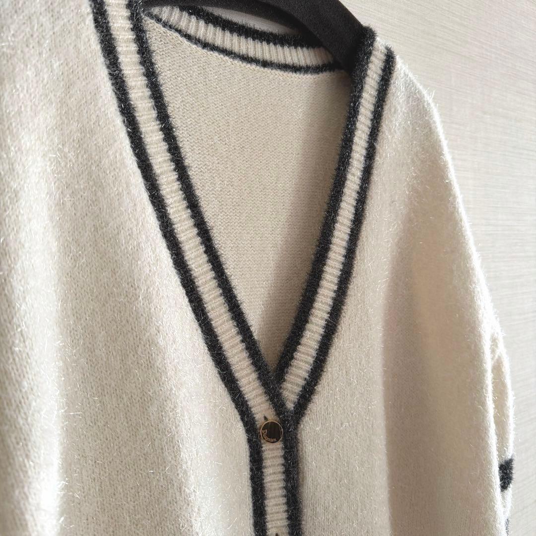 【GRACECONTINENTAL】新品未使用タグ付グリッターニットカーディガン