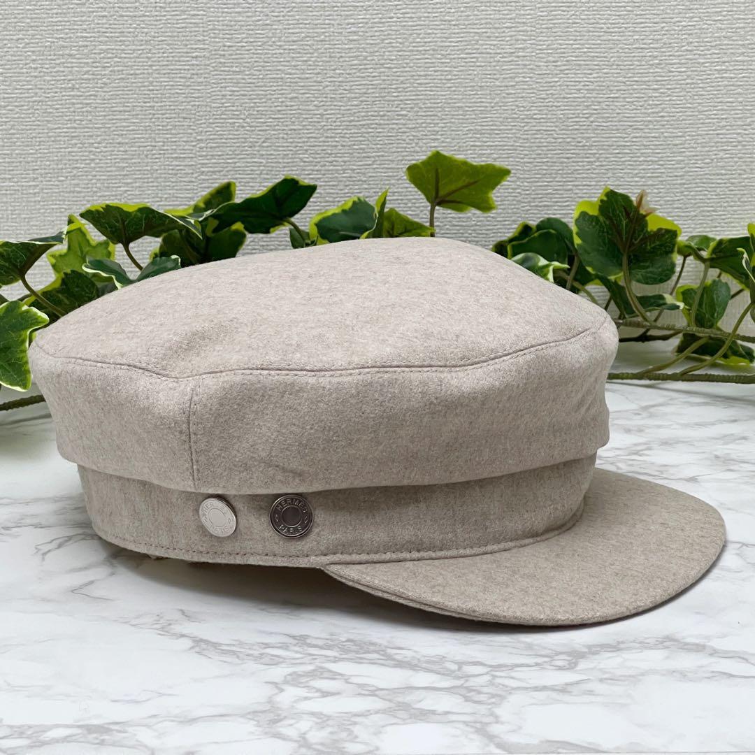 エルメス セリエ キャスケット 帽子 ベージュ HERMES