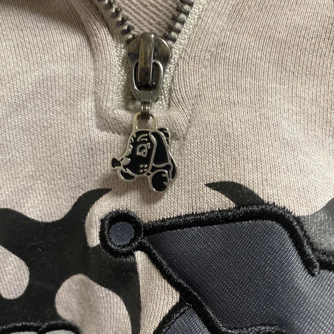 GALFY／ガルフィー＆クロミ・イルガルフィームラ染めハーフZIP (グレー)