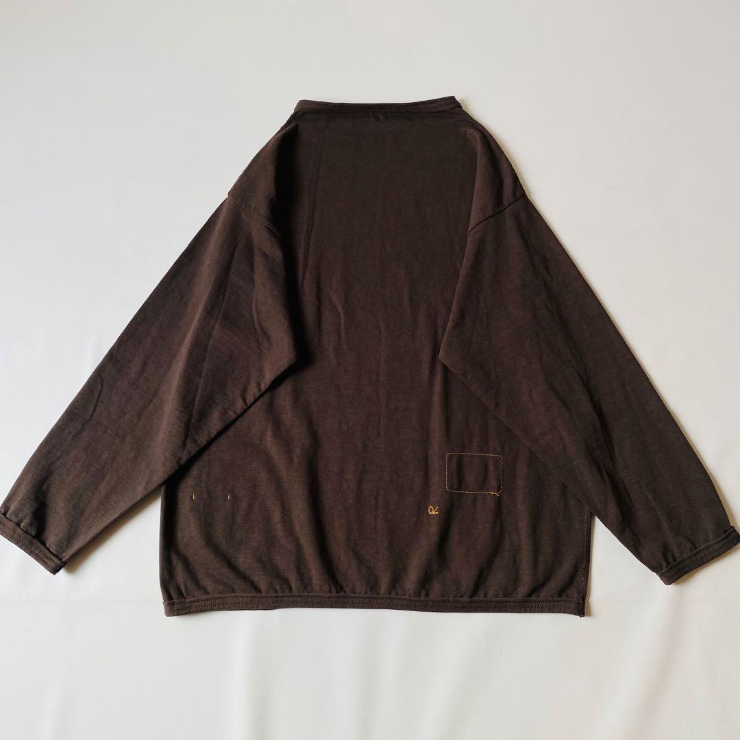 【美品】45R　でこぼこ天竺の908馬Tシャツ　ユニセックス　ボックスシルエット