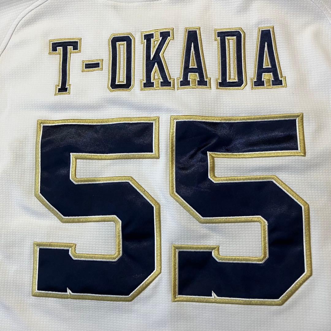 T-岡田 オリックスバファローズ ユニフォーム ホーム 刺繍 デサント Sサイズ