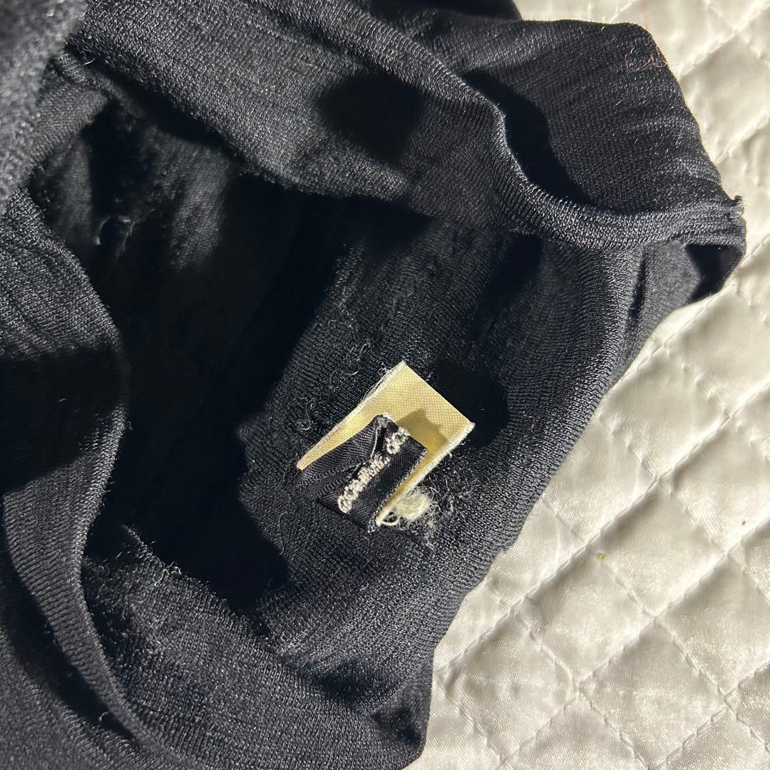 希少 80s archive 装飾デザインターバン 黒 シュシュ