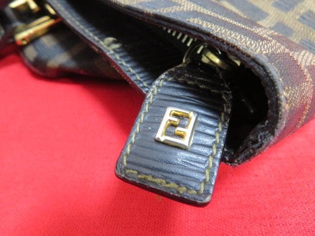 n*u様 【ee1463/ク】FENDI/フェンディ ズッカ柄 トートバッグ14