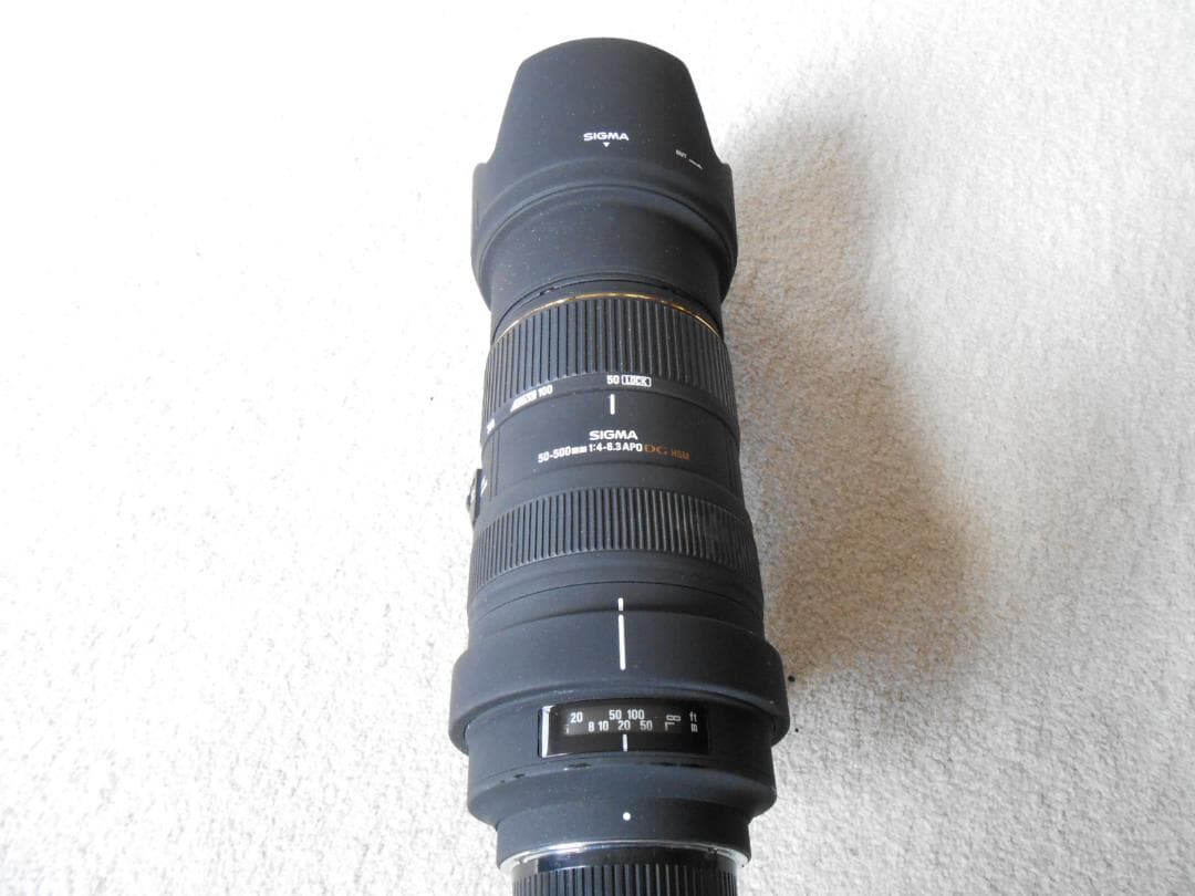 【中古】シグマ 50-500mm F4.5-6.3 APO DG OS ニコン用