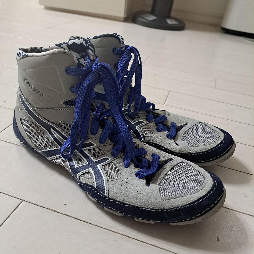 CAEL V7.0 レスリングシューズ。ボクシングシューズ グレー/ブルー