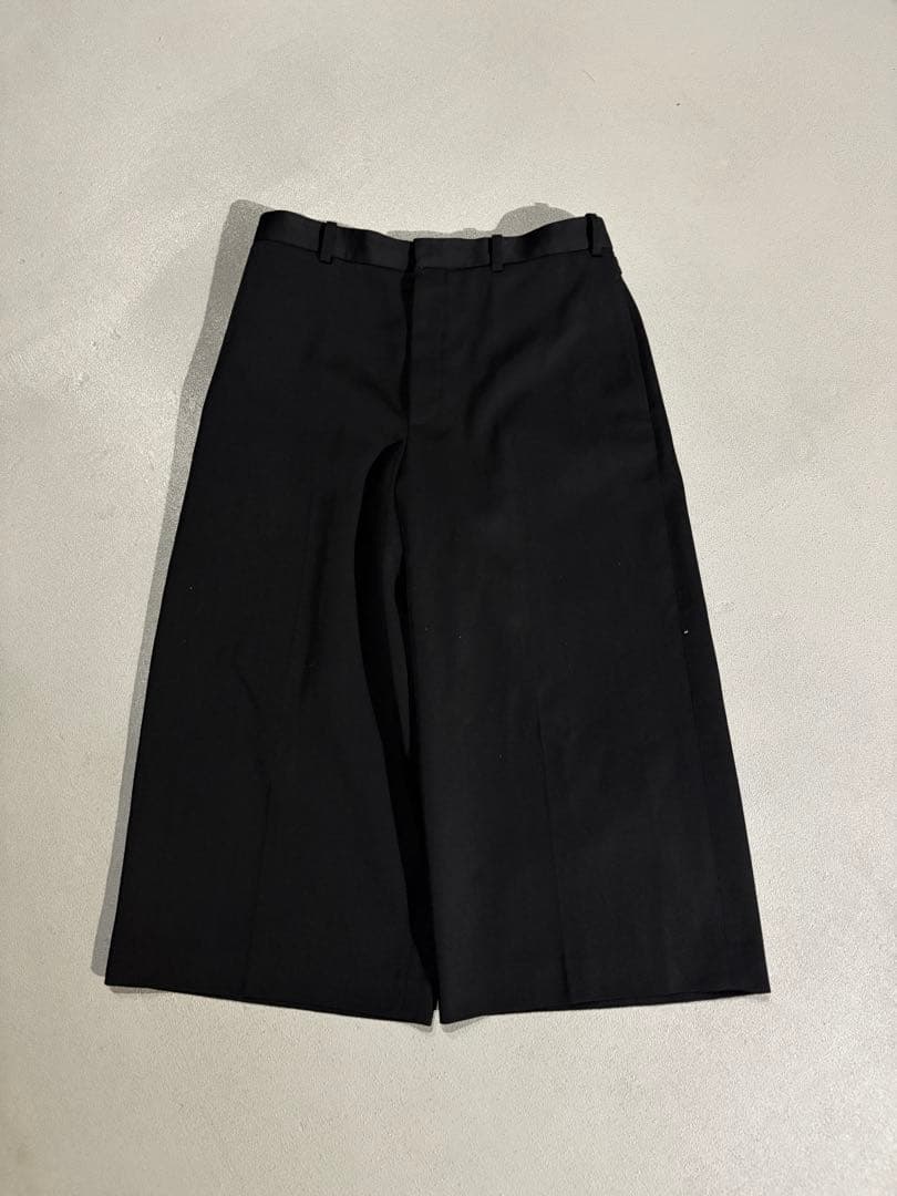 パンツ LOEWE super wide wool slacks black
