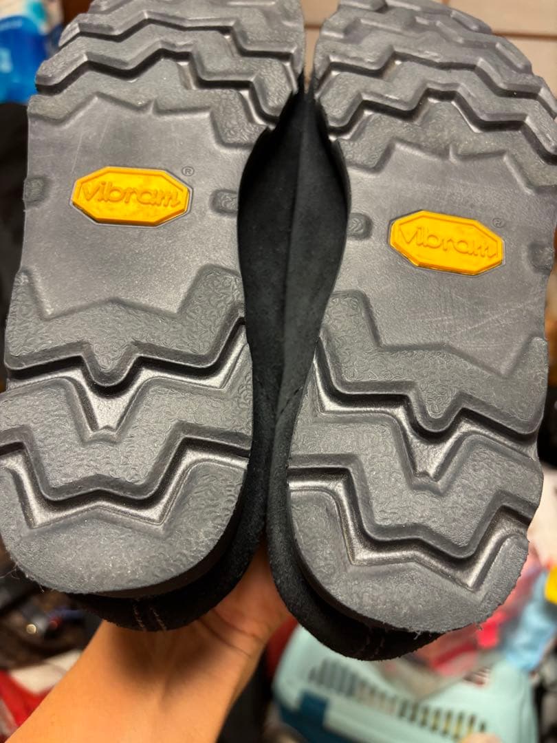 クラークス　ワラビーゴアテックス UK7 1/2 ブラックスエード　美品