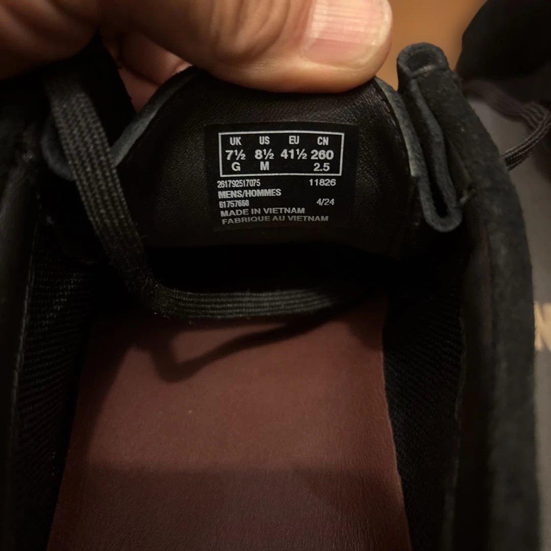 クラークス　ワラビーゴアテックス UK7 1/2 ブラックスエード　美品