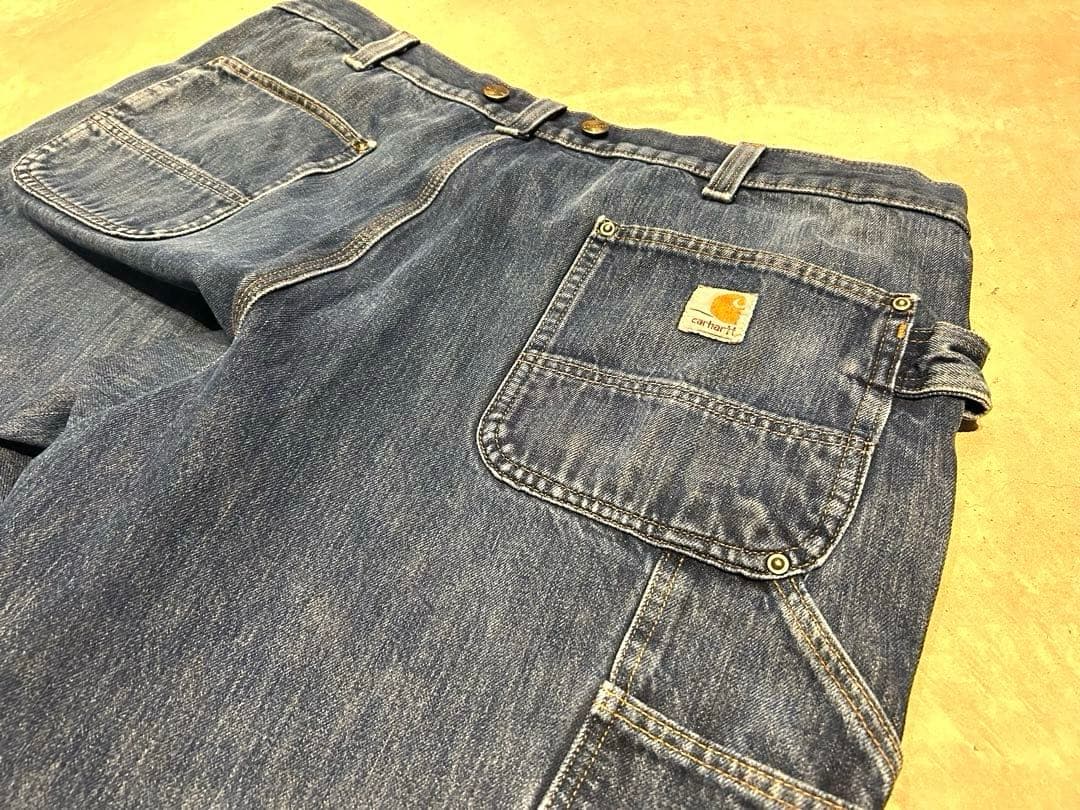 38x29(表記40xL30)カーハート デニムペインターパンツ ダブルニー