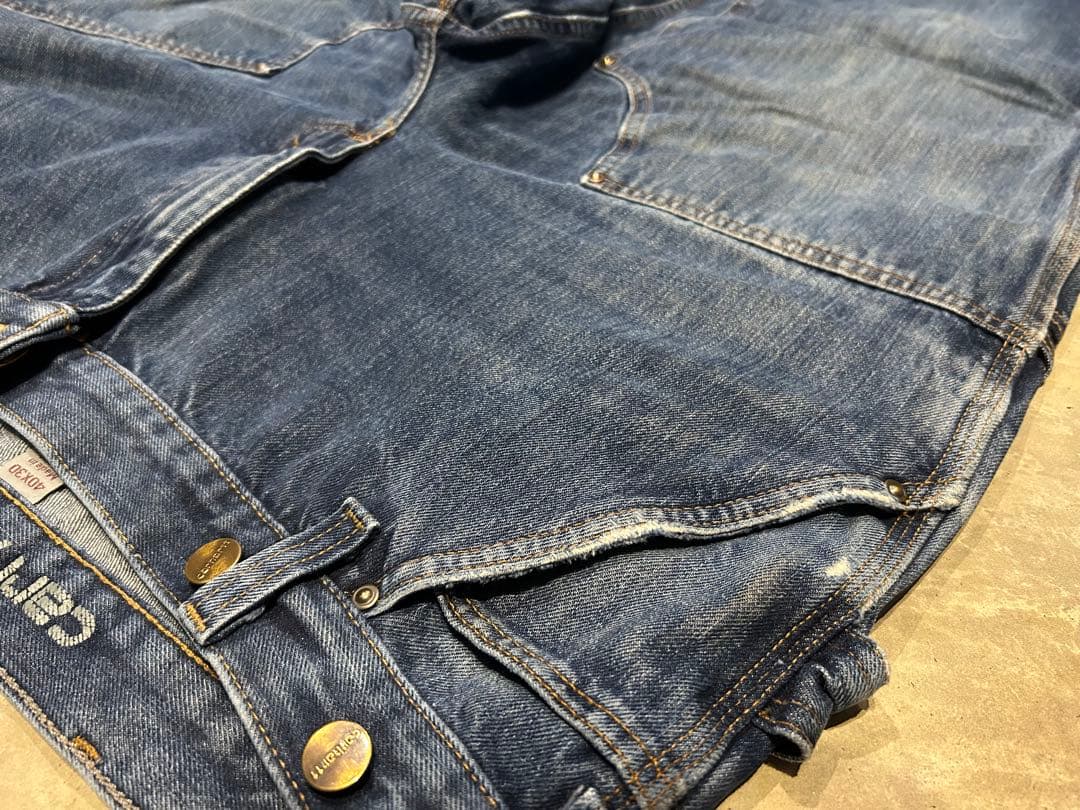 38x29(表記40xL30)カーハート デニムペインターパンツ ダブルニー