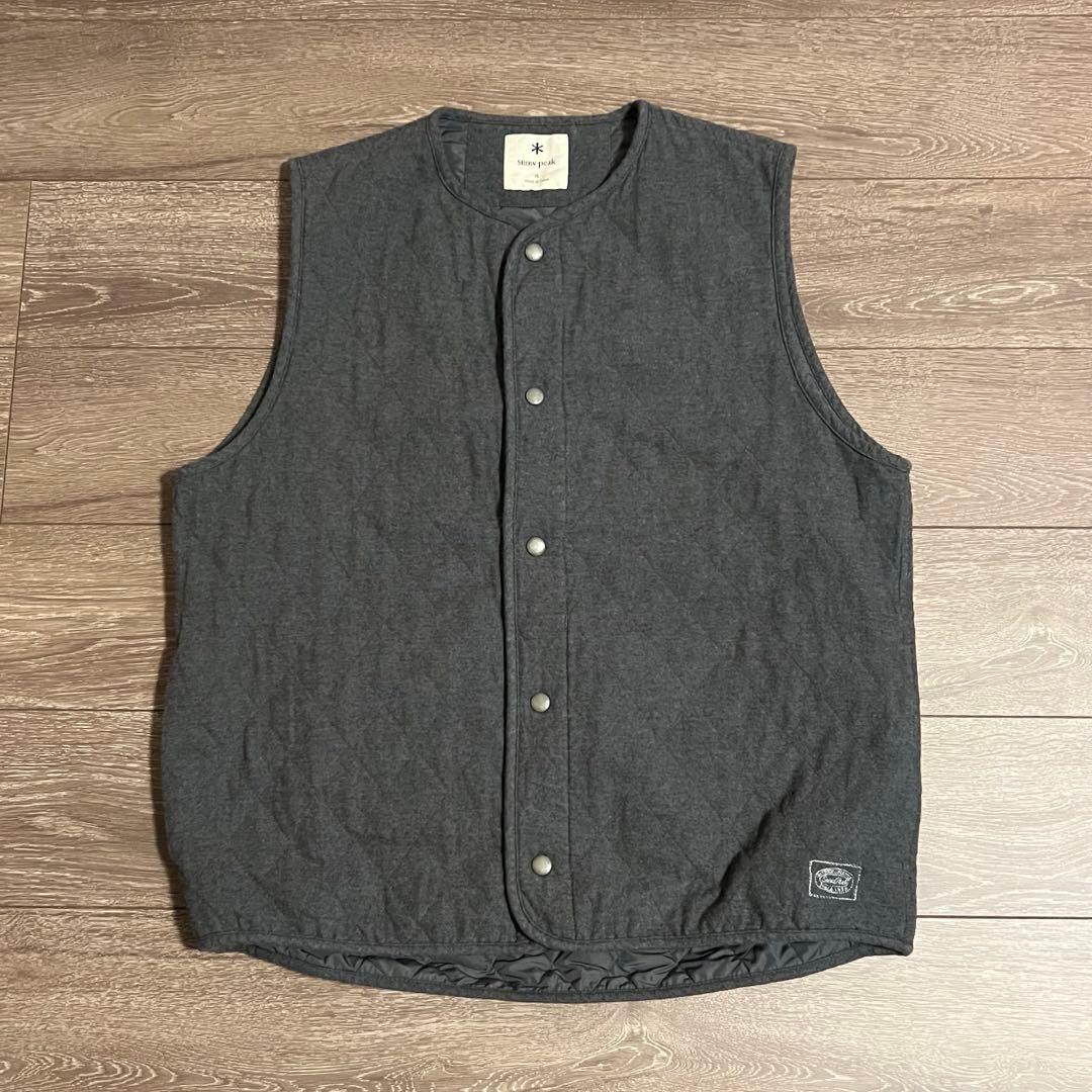 peak スノーピーク Quilted Flannel Vest XL
