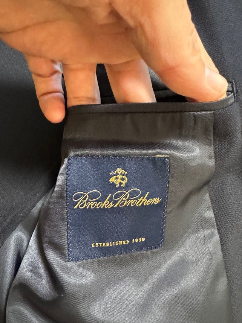 美品 ブルックスブラザーズ 金ボタン 紺ブレザー 紺ブレ 40REG