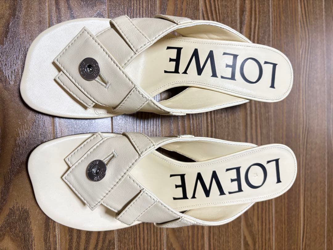 新品未使用品　LOEWE トイミュールサンダル 38