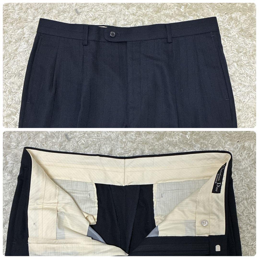 極美品✨Christian Dior セットアップ 高級スーツ上下 紺 ビジネス